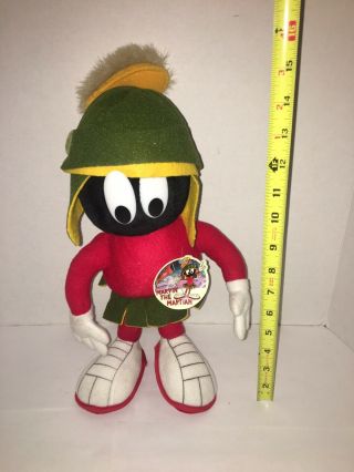 Warner Bros Looney Tunes Marvin The Martian 12 " Plush Stuffed Doll Toy 24k 1993