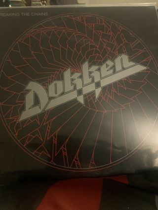 Dokken ‎breaking The Chains Vinyl Lp 1983 Elektra ‎60290 - 1 Vg,