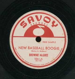 78tk - Blues - Savoy 5561 - Brownie Mcghee Promo
