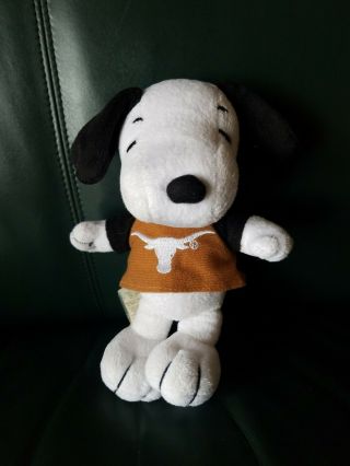 8.  5 " Peanuts Sports Texas State Longhorns Snoopy Plush Peanuts Football Forever