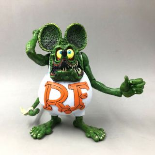 4 " White Rat Fink Big " Daddy " Ed Roth Action Figure No Box