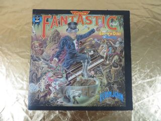 Elton John Captain Fantastic Vinyl Lp 1975 Mca 2142 Nm/vg With Inserts Gatefold