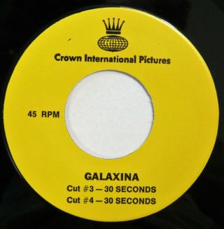 Galaxina Radio Spots Crown Pictures 45 Dorothy Stratten 1980 Sci - Fi Nm Hear