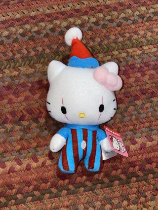 Hello Kitty Stuffed Toy Plush Clown Circus Doll Fiesta Toy By Sanrio 26”