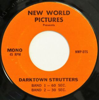 Darktown Strutters Radio Spots World Pictures 45 Blaxploitation 1975 Hear