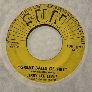 R&r Jerry Lee Lewis Great Balls Of Fire / Whole Lotta Shakin 