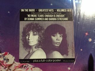 DONNA SUMMER Greatest Hits On The Radio I & II LP,  NBLP - 2 - 7191,  w/ Poster EX con 2
