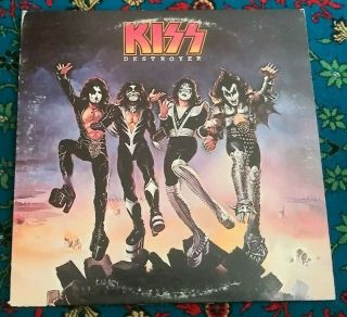 KISS Destroyer LP 1st Press Casablanca with Double Platinum Sticker Record 1976 2