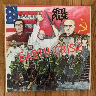 Steel Pulse ‎earth Crisis Lp Vinyl Record Reggae Wmdlp 002 Uk 1984