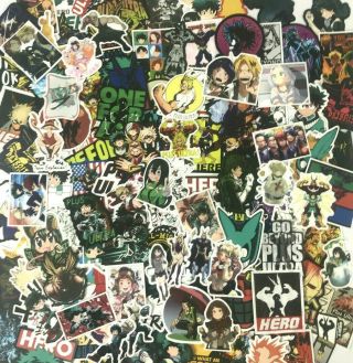 200 Different My Hero Academia Deku Laptop Wall Ps Xbox Phone Decal Sticker Pack