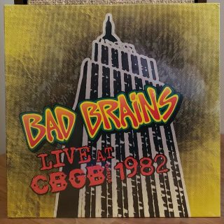 Bad Brains Live At Cbgb 1982 Vinyl Lp 1000 Copies Colored Vinyl