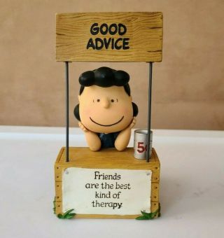 Hallmark Peanuts Lucy Good Advice Friends Are The Best Kind Of Therapy Figurine