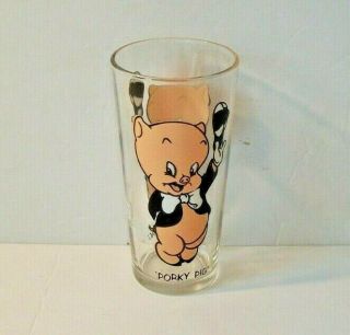 1973 Warner Bros.  Pepsi Collector Series Porky Pig Looney Tunes Glass