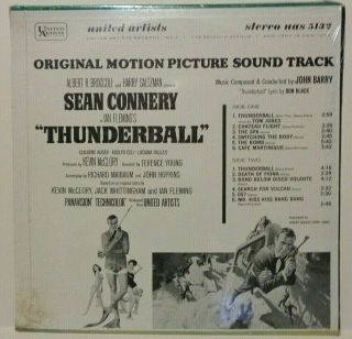 John Barry Thunderball Strack LP 1965 James Bond 2