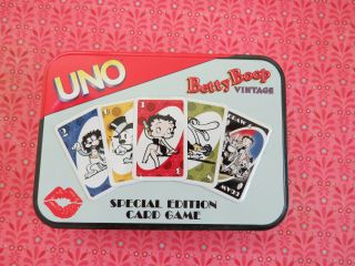 Betty Boop Vintage Uno Card Game