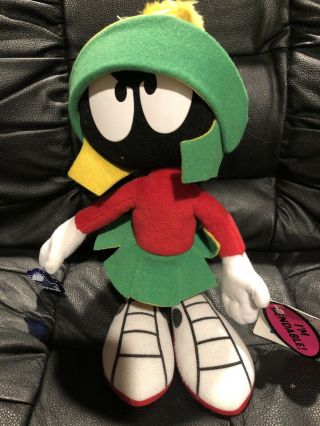 Vintage Looney Tunes Marvin Martian Poseable Bendy Plush 12 " Applause 1997 Nwt