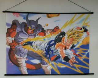 Dragon Ball Z Gogeta Vs Janemba Wall Scroll 29.  5 " H×39.  5 " W Japanese Anime