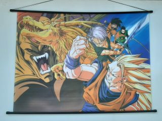Dragon Ball Z From Wrath Of The Dragon Wall Scroll 29.  5 " H×39.  5 " W Japanese Anime