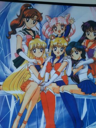 SAILOR MOON AND HER SAILOR GUARDIANS WALL SCROLL 29.  5 