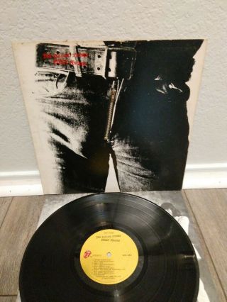 Rolling Stones Lp " Sticky Fingers " (first Press/ Vinyl•1972) {w/zipper}