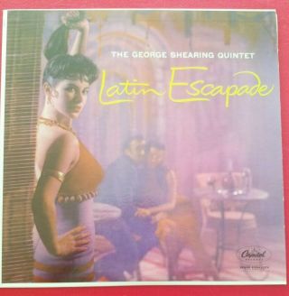 Vintage Nm Lp George Shearing Quintet " Latin Escapade " Mambos Capitol T737