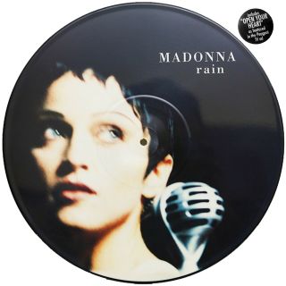 Madonna 12 " Rain 3 Track Uk 1993 Picture Disc And Unplayed,  Skr Rare