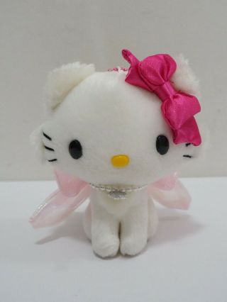 Hello Kitty Charmmy Sanrio Ntt 2014 Keychain Mascot 4 " Plush Toy Doll Japan