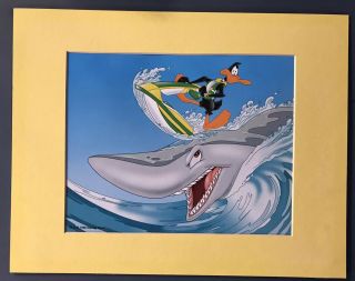 Vintage Art Print 1996 Daffy Duck Bugs Bunny Warner Brothers Looney Tunes Comic