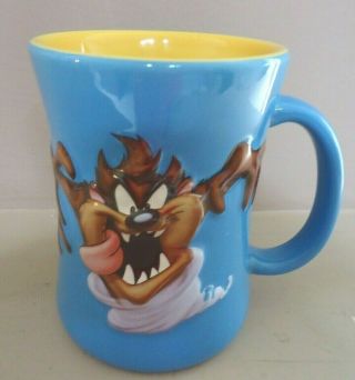 2001 Looney Tunes Warner Bros.  3d " Taz " Coffee Mug