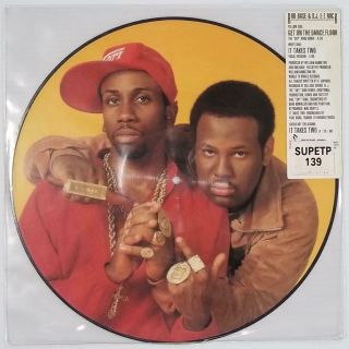 Rob Base & Dj E - Z Rock ‎– Get On The Dancefloor / It Takes Two Picture Disc (ex)