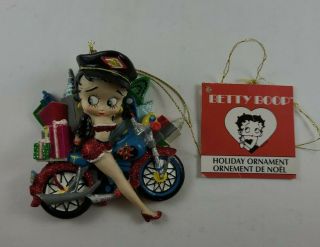 2006 Betty Boop On A Motorcycle Christmas Tree Ornament By Kurt Adler
