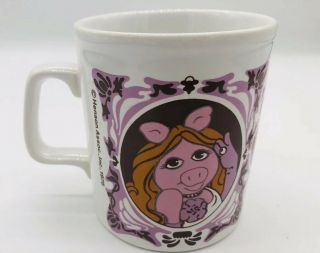 Miss Piggy The Muppet Show Vintage 1978 Coffee Cup Mug Jim Henson Kiln Kraft
