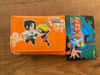 Orange Anime Wallet Naruto Shippuden - Sasuke Vs.  Naruto Chibi Colored Viz Media