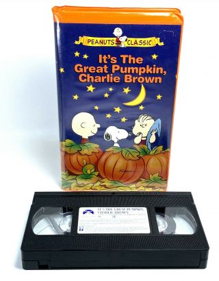 Its The Great Pumpkin Charlie Brown Peanuts Vhs Movie 1966 Schulz Orange Case
