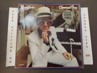 Elton John Greatest Hits Volume One And Two Dbl Lp " Goodbye Yellow Brick Road "