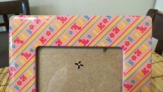 Rare Vintage Hello Kitty Logo Pink Wall Or Table Picture Frame 8X6 Sanrio HK 3