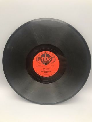 78 rpm (Jazz) THE SILHOUETTES Ember Records E - 1029 I Am Lonely / Get A Job 2