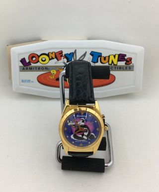 Looney Tunes Armitron Rare Sylvester & Pepe Lepew Musical Watch & Box