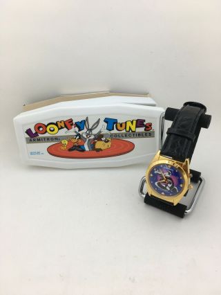Looney Tunes Armitron Rare Sylvester & Pepe Lepew Musical Watch & Box 2