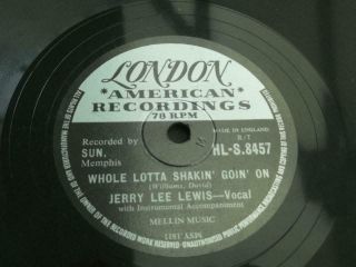 Jerry Lee Lewis Whole Lotta Shakin Goin On 1957 Uk Press 10 " 78 Rpm Record Ex/ex