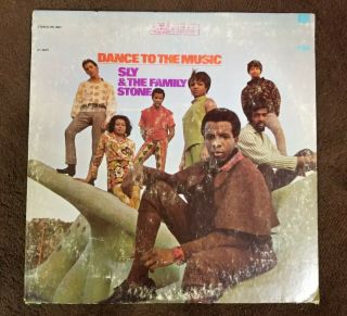 Vintage 1968 Sly & The Family Stone " Dance To The Music " Lp - Epic Records,  Ex,