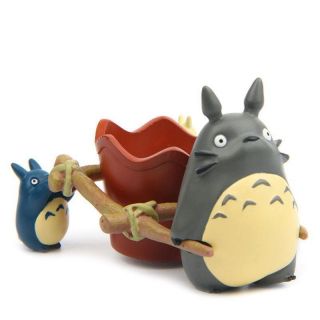 Anime Figure Cartoon Studio Ghibli Anime My Neighbor Totoro Flower Pot Mini Toy