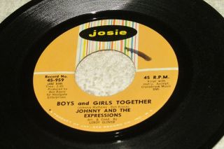Johnny And The Expressions - Boys And Girls Together - Josie - northern - LISTEN 2