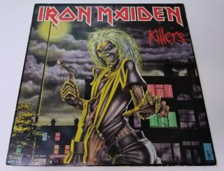 Iron Maiden Killers Vinyl Lp 1981 Capitol St - 12141 Vintage Heavy Metal Rock
