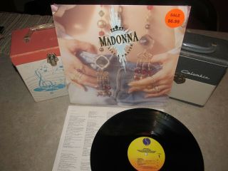 Madonna Vinyl Lp Like A Prayer W/inner 1989 Sire N - Shrink
