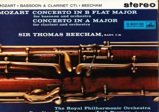 Asd 344 S/c Ed2 Uk Mozart Concertos For Bassoon & Clarinet - Beecham - Nm
