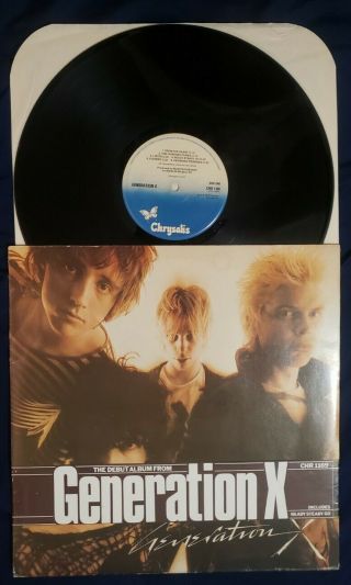 Vinyl Lp Generation X U.  K Obi Chrysalis Chr 1169 Uk 1978 Billy Idol Punk Glam