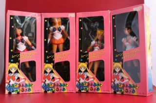 Bootleg Sailor Moon S Dolls - Set Of 4 - Mars Venus Moon Jupiter - 10.  5 " Box