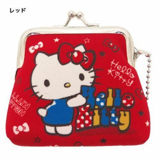 Japan Sanrio Hello Kitty Mini Wallet Coin Case Red