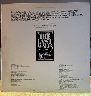 The Band The Last Waltz Promo Lp Pro - A - 737/1978 Near Vinyl/free